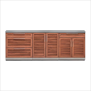 Grove 4-Piece Outdoor Kitchen Set with Countertops