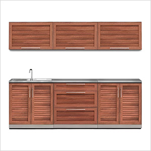 Grove 7-Piece Outdoor Kitchen Set with Countertops and Covers