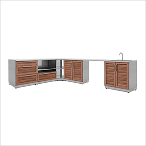 Grove 7-Piece Outdoor Kitchen Set with Countertops