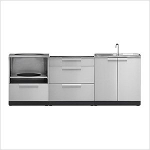 NewAge 66059 | Stainless Steel 3-Piece Outdoor Kitchen Set NewAge 66059 | Stainless Steel 3-Piece Outdoor Kitchen Set on Patio Kitchen Set id=68882