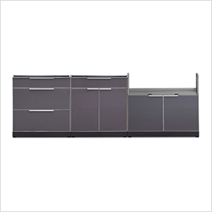 NewAge 65308 | Aluminum Slate 3-Piece Outdoor Kitchen Set NewAge 65308 | Aluminum Slate 3-Piece Outdoor Kitchen Set on Patio Kitchen Set id=88269