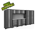 NewAge Products BOLD 3.0 Series Grey 10-Piece Cabinet Set with Stainless Steel Top and Backsplash