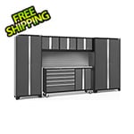 NewAge Garage Cabinets BOLD Grey 6-Piece Project Center Set with Stainless Top and Backsplash