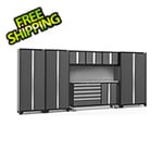 NewAge Garage Cabinets BOLD Grey 7-Piece Project Center Set with Stainless Top and Backsplash