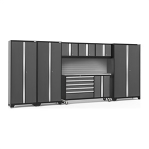 BOLD 3.0 Grey 7-Piece Project Center Set with Stainless Top and Backsplash