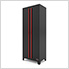 Black and Red Tall Garage Cabinets (4-Pack)
