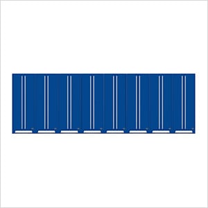 Fusion Pro Blue Tall Garage Cabinets (8-Pack)