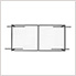 4'x8' Overhead Storage Rack 12"-21" Drop