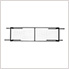 3'x8' Overhead Storage Rack 12"-21" Drop
