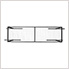 3'x8' Overhead Storage Rack 24"-45" Drop