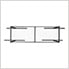 2 x 6 Overhead Storage Rack 24-45-Inch Drop