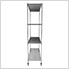 NSF 4-Tier Wire Shelving Rack with Wheels - 60"W x 72"H x 24"D