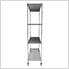 NSF 4-Tier Wire Shelving Rack with Wheels - 60"W x 72"H x 24"D