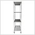 NSF 4-Tier Wire Shelving Rack with Wheels - 48"W x 72"H x 18"D