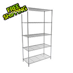 MonsterRax NSF 5-Tier Wire Shelving Rack - 30"W x 60"H x 14"D