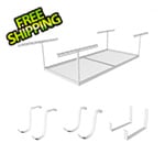SafeRacks 4 x 8 Overhead Storage 18-31-Inch Drop Combo (Includes 2 Racks and 18 Hooks)