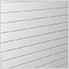8' x 4' PVC Wall Slatwall Mini Bundle (White)