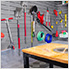 8' x 4' PVC Wall Slatwall Mini Bundle (Light Grey)