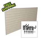 Proslat 8' x 4' PVC Wall Slatwall Mini Bundle (Sandstone)