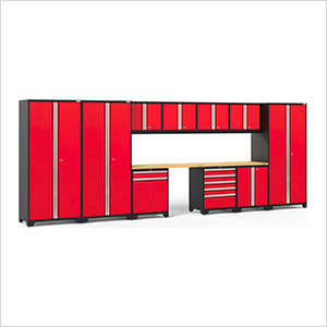 PRO Series 3.0 Red 12-Piece Set with Bamboo Tops and LED Lights