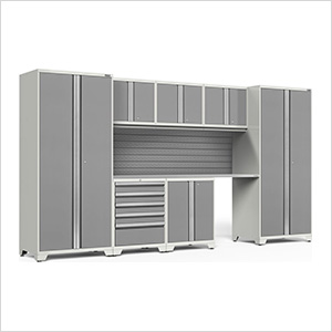 PRO Series Platinum 8-Piece Set with Stainless Steel Top and Slatwall