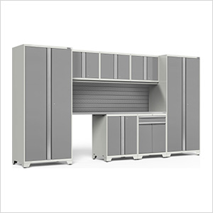 PRO Series Platinum 8-Piece Set with Stainless Steel Top and Slatwall