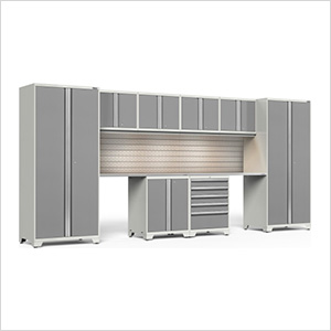 PRO Series Platinum 10-Piece Set with Stainless Top, Slatwall and LED Lights