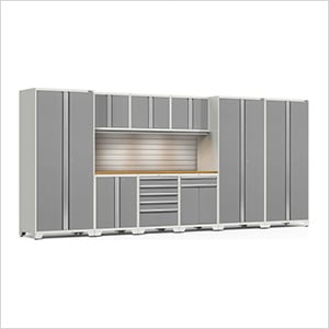 PRO Series Platinum 10-Piece Set with Bamboo Top, Slatwall and Lights