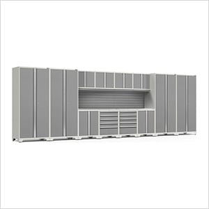 PRO Series Platinum 14-Piece Set with Stainless Steel Tops and Slatwall