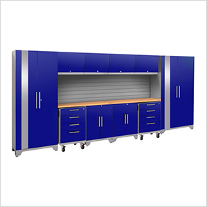 new age blue garage cabinets