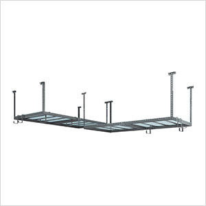 VersaRac 4' x 8' Two Adjustable Ceiling Rack with 8 Piece Accessory Kit
