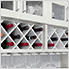 7-Piece Shaker Style Home Bar Cabinet System (White)