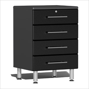 4-Drawer Garage Cabinet in Midnight Black Metallic