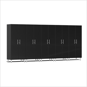 5-Piece Tall Garage Cabinet Kit in Midnight Black Metallic