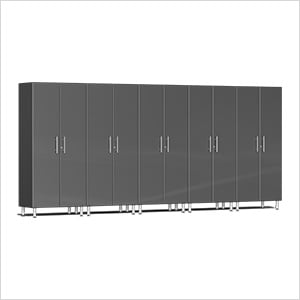 5-Piece Tall Garage Cabinet Kit in Graphite Grey Metallic