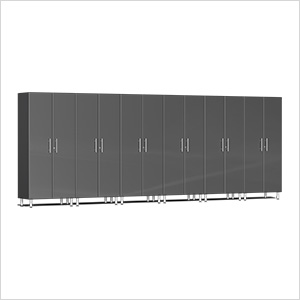 6-Piece Tall Garage Cabinet Kit in Graphite Grey Metallic