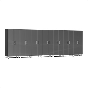 7-Piece Tall Garage Cabinet Kit in Graphite Grey Metallic