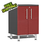 Ulti-MATE Garage Cabinets 2-Door Base Cabinet in Ruby Red Metallic