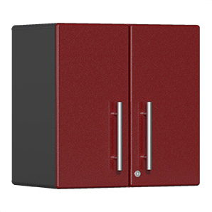 2-Door Wall Garage Cabinet in Ruby Red Metallic