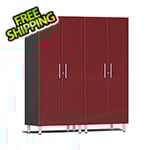 Ulti-MATE Garage Cabinets 2-Piece Tall Garage Cabinet Kit in Ruby Red Metallic