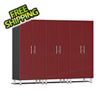 Ulti-MATE Garage Cabinets 3-Piece Tall Garage Cabinet Kit in Ruby Red Metallic