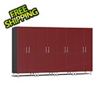 Ulti-MATE Garage Cabinets 4-Piece Tall Garage Cabinet Kit in Ruby Red Metallic