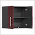 7-Piece Cabinet Kit with Bamboo Worktop in Ruby Red Metallic