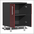 5-Piece Garage Cabinet Kit with Channeled Worktop in Ruby Red Metallic