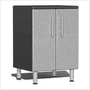 2-Door Garage Garage Cabinet in Stardust Silver Metallic