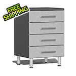 Ulti-MATE Garage Cabinets 4-Drawer Garage Cabinet in Stardust Silver Metallic