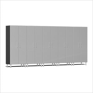 5-Piece Tall Garage Cabinet Kit in Stardust Silver Metallic