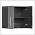 9-Piece Garage Cabinet Kit with Bamboo Worktop in Stardust Silver Metallic