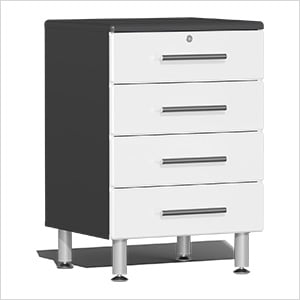 4-Drawer Garage Cabinet in Starfire White Metallic