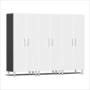 3-Piece Tall Garage Cabinet Kit in Starfire White Metallic